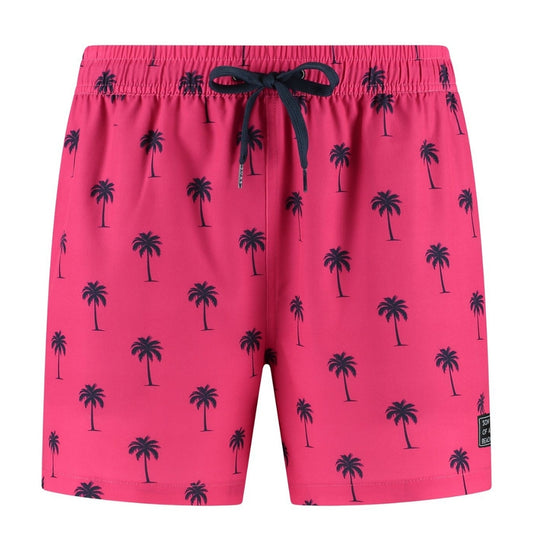 Palme, Rosa, Herren Badeshorts