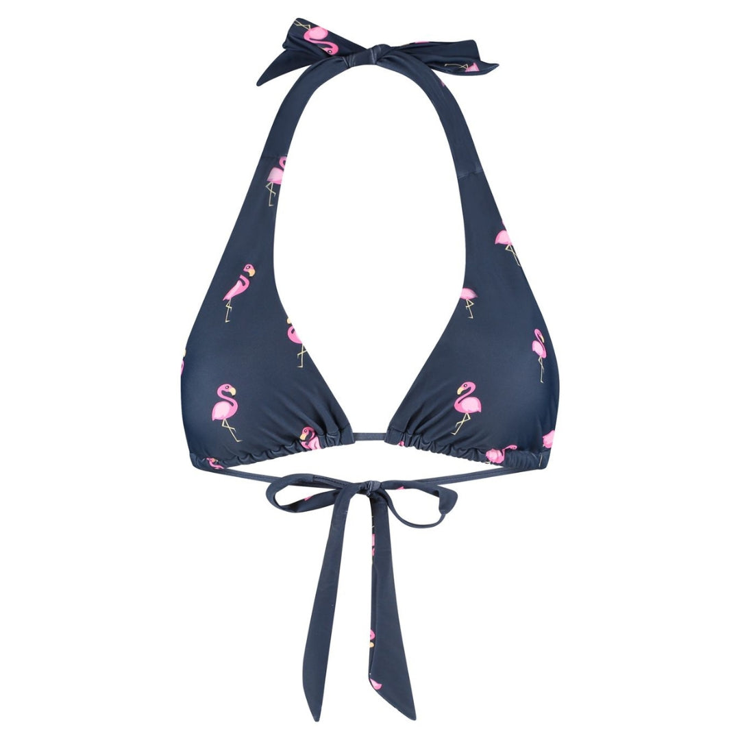 Flamingo, Blau, Mutter und Sohn Bikini/Badehose