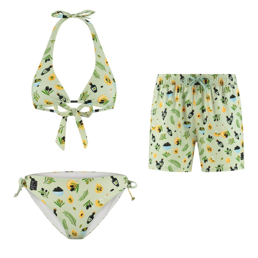 Olive, Mutter und Sohn Bikini/Badehose