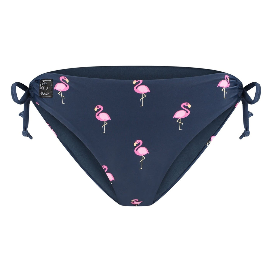 Flamingo, Blau, Mutter und Sohn Bikini/Badehose