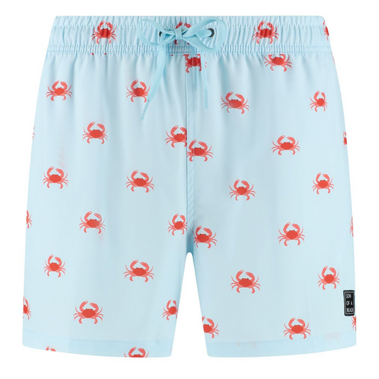 Crab, Hellblau, Badehose für Herren