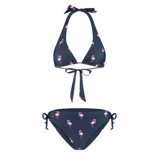 Flamingo, Blau, Damen Bikini