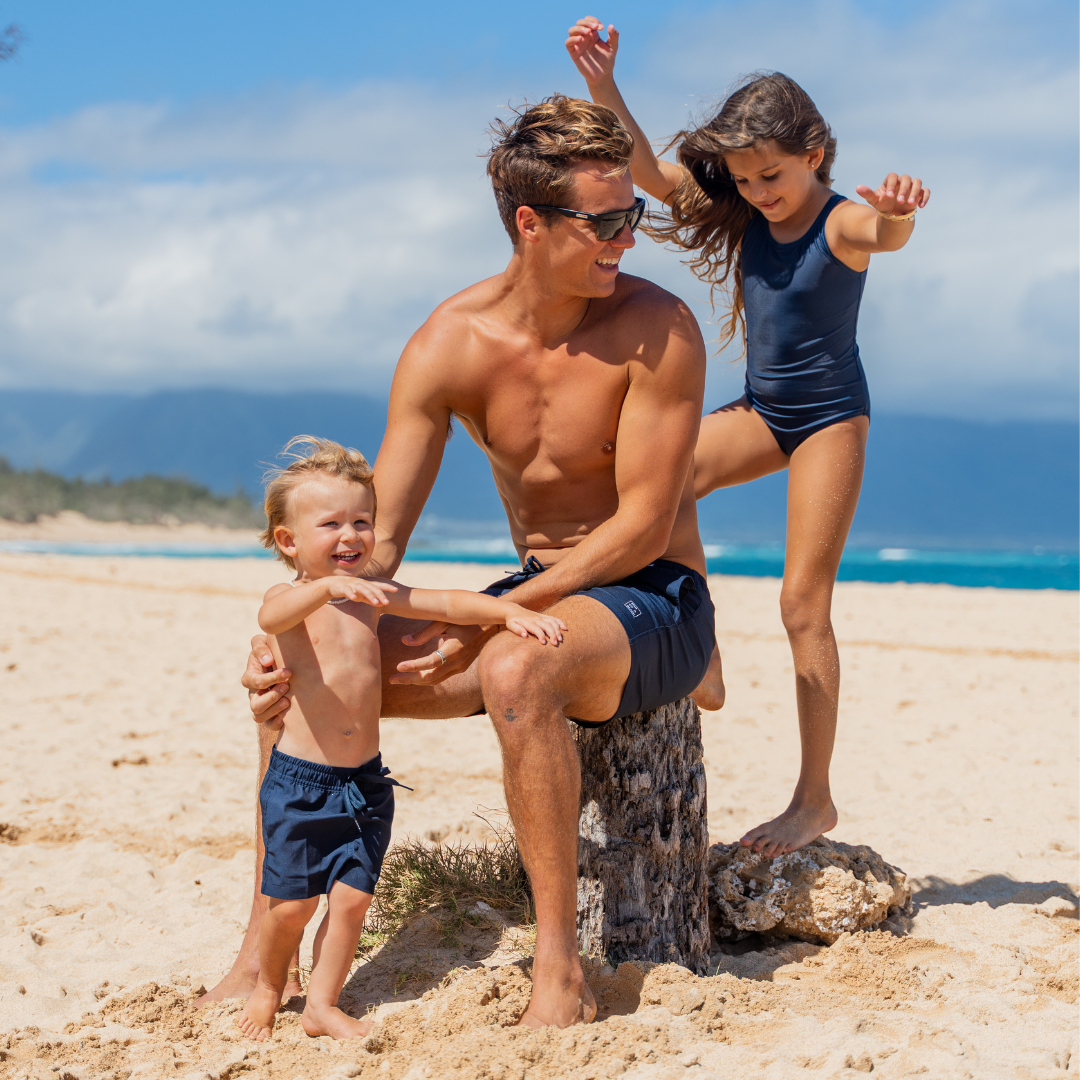 Solid, Blau, Badeshorts für Jungen